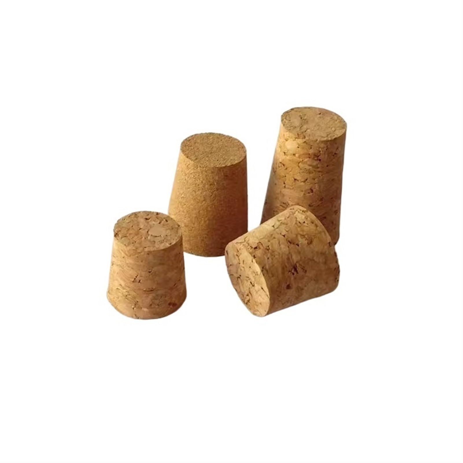 20 tappi per bottiglie di vetro in sughero da laboratorio in legno, diametro da 18 mm a 54 mm, tappo per bottiglia di olio, budino, piccolo tappo per bottiglia di vetro (43 x 33 x 35 mm)