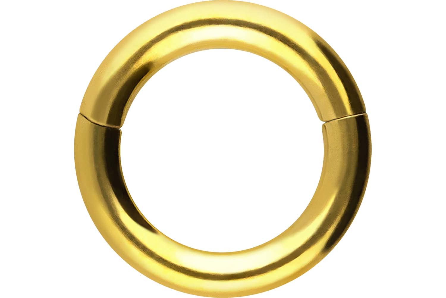 PIERCINGLINE Anillo segmento Clicker de acero quirúrgico – Piercing en oro, plata, rosa, negro o azul – para nariz, tabique, oreja, hélice o tragus — view 48