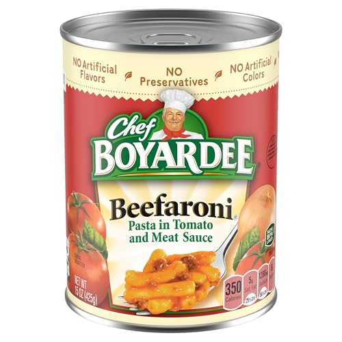 Image of Chef Boyardee Beefaroni, Microwave Pasta, Canned Food, 15 oz.