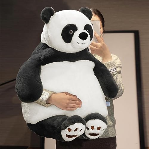 Image of Tickles Panda Soft Stuffed Plush Animal Pillow Toy for Kids Boys & Girls Birthday Gifts (Size: 55 cm Color: Black & White)