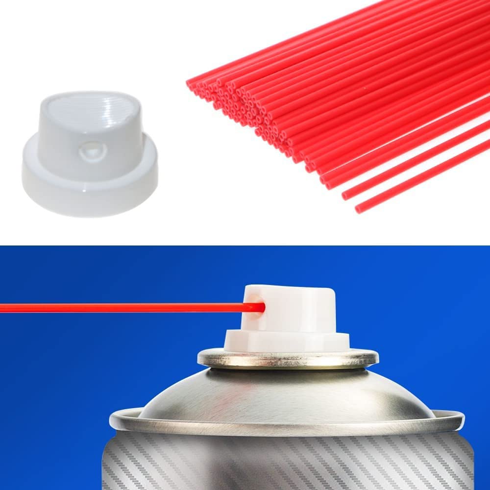 Amazon.co.jp: スプレーペイントキャップ 50個 スプレー缶ストロー 100