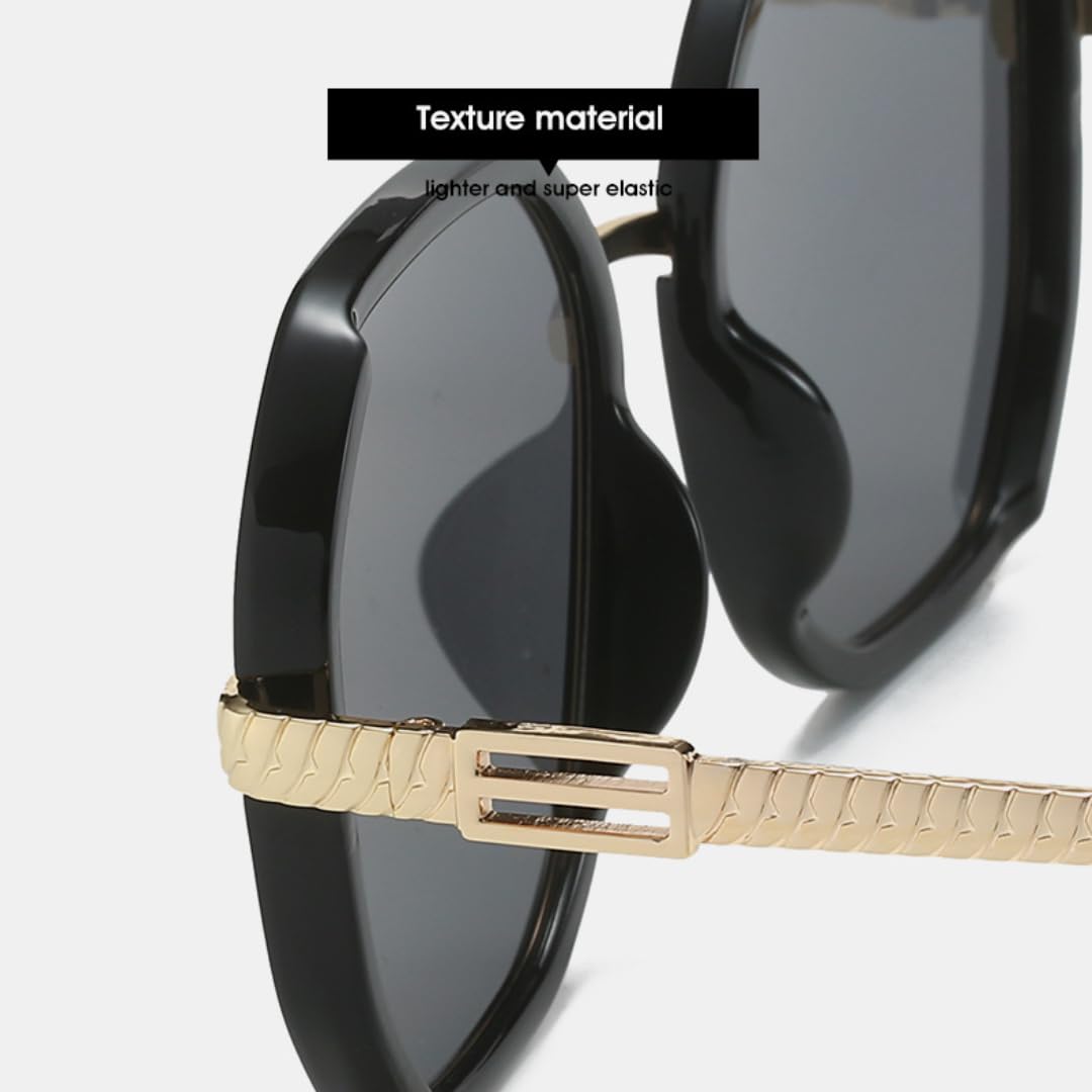 Occhiali da sole da donna con montatura oversize in metallo, occhiali da sole da viaggio per esterni, occhiali da sole da uomo, occhiali da guida, UV400