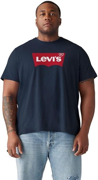 تي شيرت Levis Mens Graphic متوفر أيضًا باللون الكبير والطويل