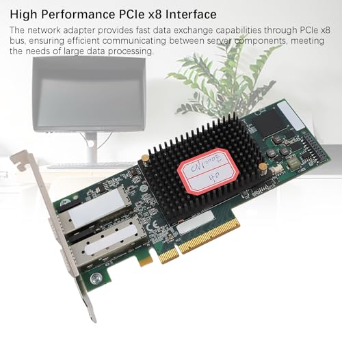 Adaptador de Red PCIe 10GbE con puerto SFP para PC, interface PCIE X8 miniatura 3