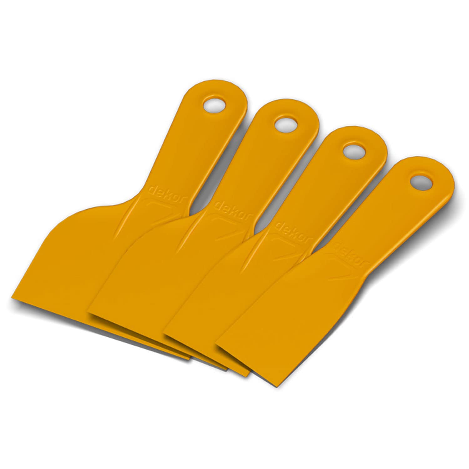 Badem10 Dekor Plastik Ispatula Set Spatula Seti 4 Parça