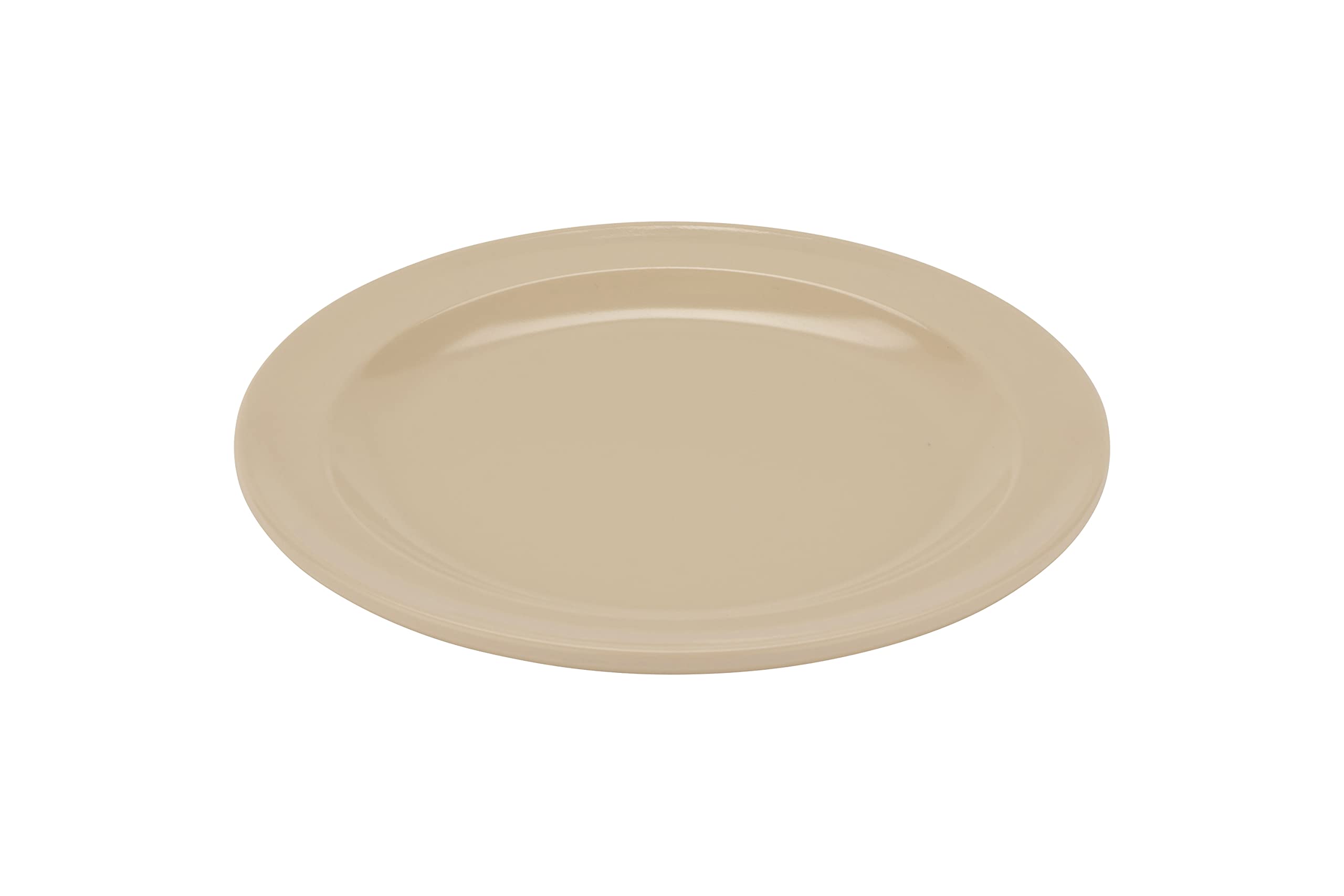 G.E.T. Enterprises DP-506-T-EC 6.5" Round Plate, Supermel, Tan (Pack of 4)