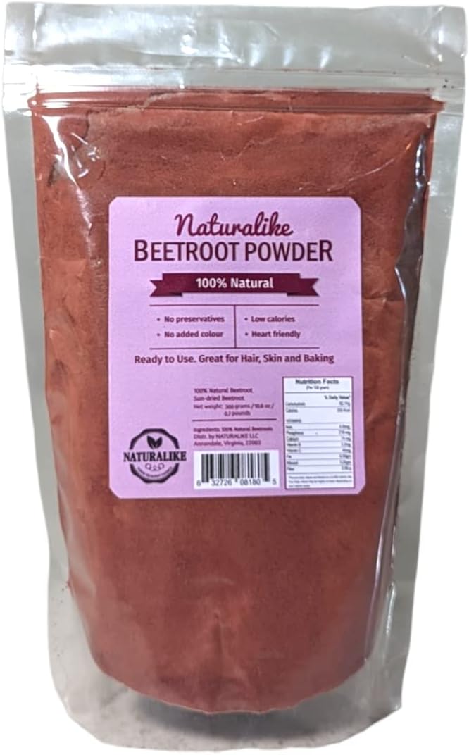 NATURALIKE Organic Beetroot Powder 10.6oz Nitric Oxide