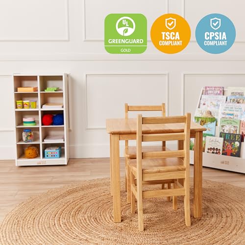 Image of ECR4Kids 10 Cubby Mobile Tray Storage Cabinet, 5x2, Classroom Furniture, White Wash