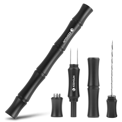 KEENSUN 3-in-1 Cigar Punch Tool Set with Cigar Punch(8mm), Cigar