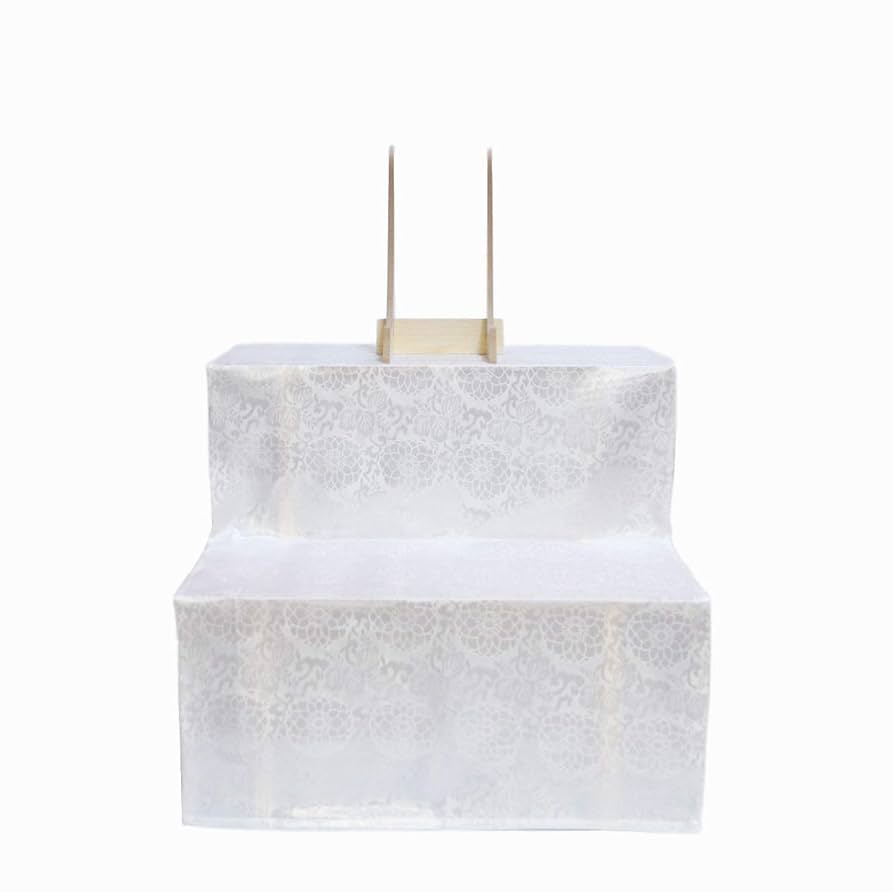 Amazon｜二段祭壇 三段祭壇 木製祭壇 2段 3段 白布覆付 写真立て