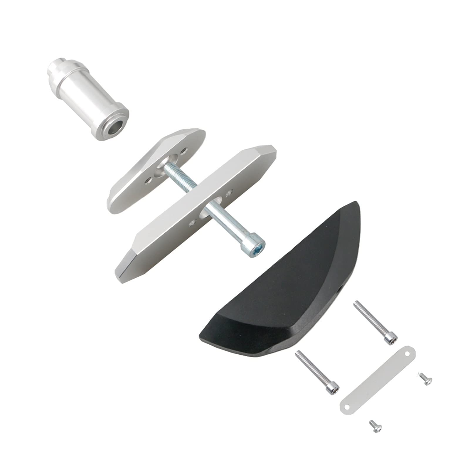 Suwaki ramy motocykla do CB650R CB650R CB650R CB650F CB650F 2014-2019, rama motocykla, ochrona przed upadkiem, osłona zderzaka (srebrne)
