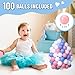 Foam Ball Pit for Toddlers with 100 Balls, Large Baby Ball Pit for Babies with Soft Memory Sponge, Indoor Outdoor Baby Playpen, Kids Play Ball Pool