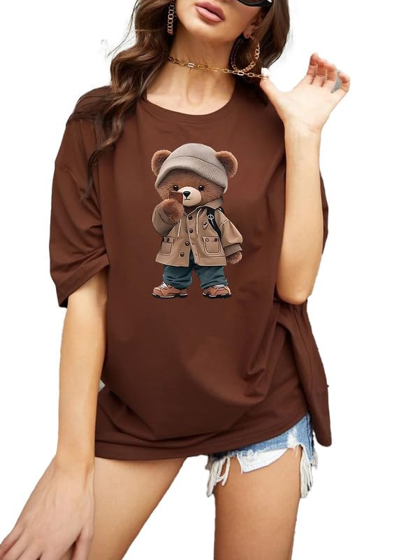 ABSOLUTE DEFENSE Oversize Tshirt Baggy for Women Girl Cotton Casu...