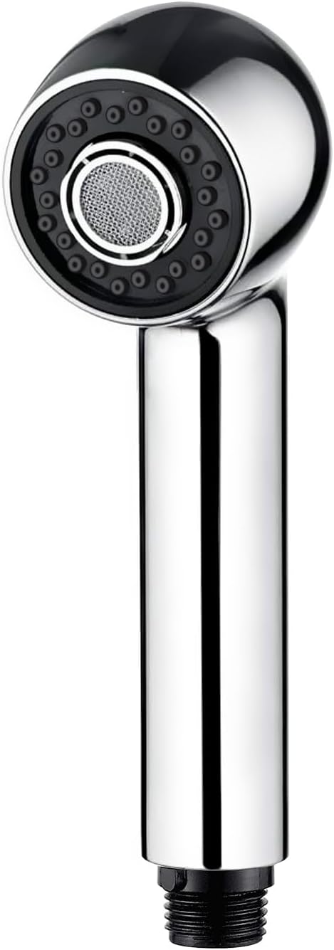 Ibergrif M91209 Replacement Sprayer Head Kitchen Tap Pull Out Spare Shower Head 2 Function Faucet Spray Nozzle Universal G1/2" Connector for Bathroom Kitchen Sink Mixer Tap, Silver