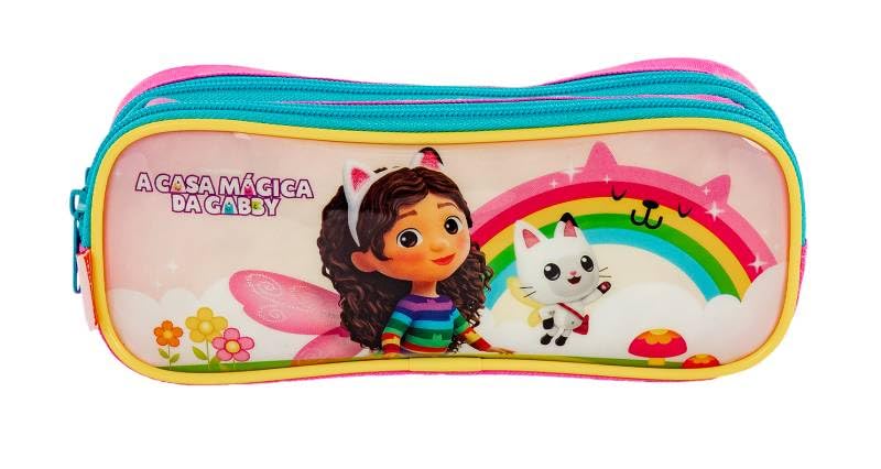 Estojo Sestini Casa Magica Da Gabby 2 Fechos 066152-00