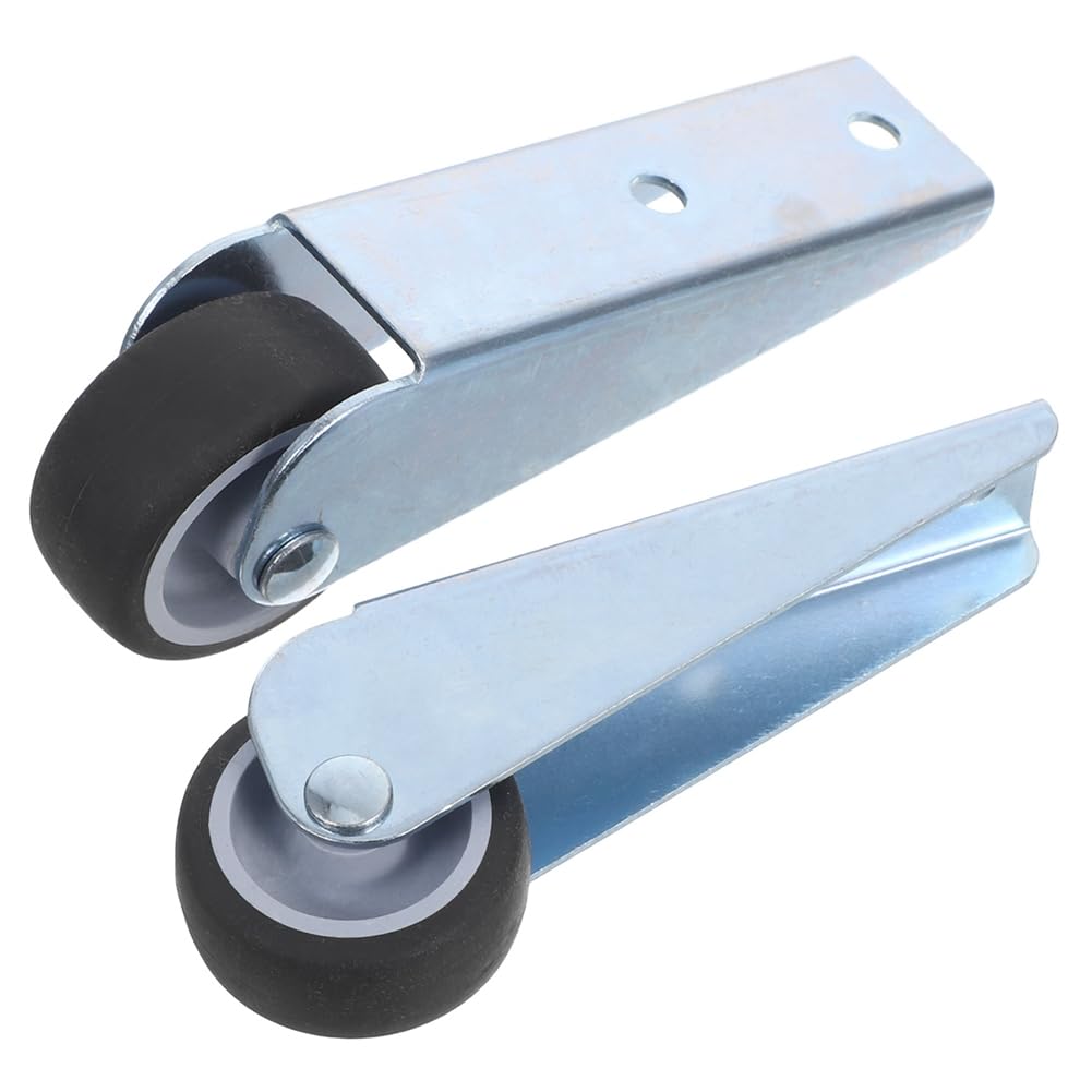 Littimoon Side or Bottom Mount Support Wheels 2pcs Sliding Door Roller Replacement Gate Wheels Sliding Shaft Wheel Anti-Sag