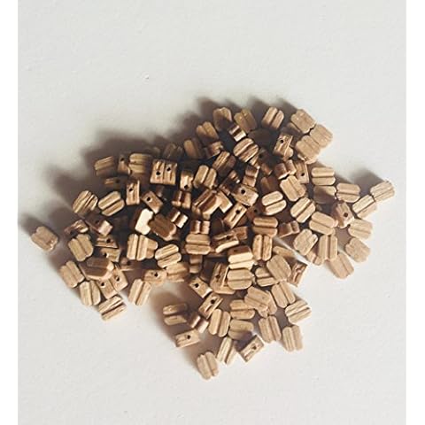 Model Expo Single Sheave Blocks Walnut 5/32" (4MM) MS0303BW 150/Pack from for Model Ship Building Cover