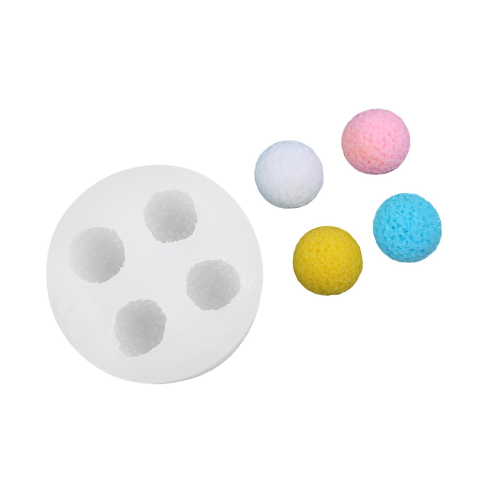 Whoasyst 4 Cavity Waxberry Shape Silicone Molds Pastries Fruit Shape Ice Ball Tray Ideal for Chocolate Jellies and DIYer Dessert Molds