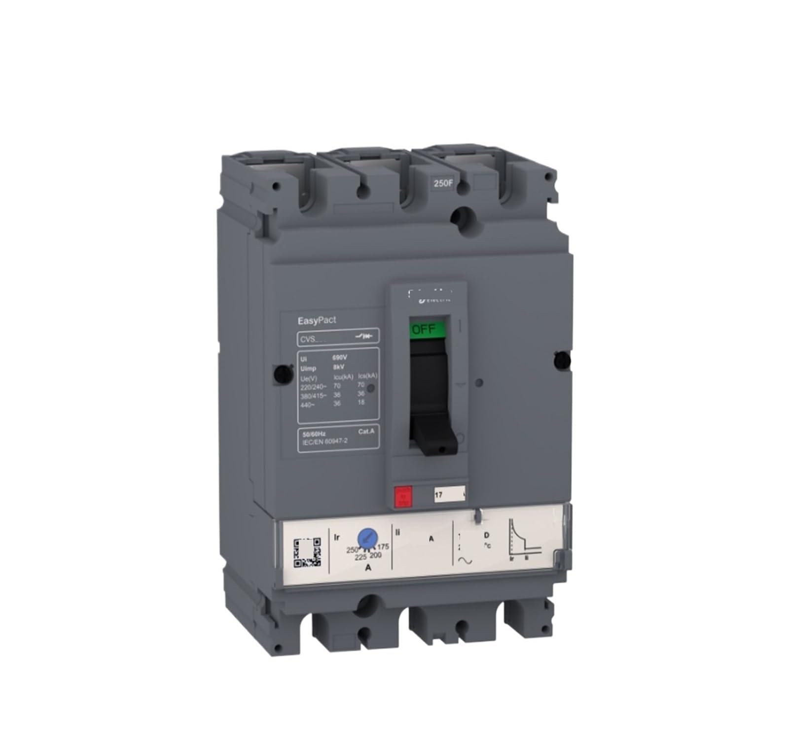 Disjoncteur CVS100F tripolaire pour la rénovation des armoires électriques LV510335