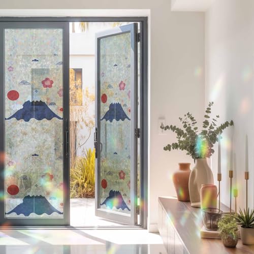 Vinilo decorativo para ventana con efecto arcoíris y privacidad miniatura 3