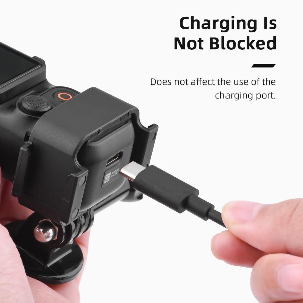 Honbobo Osmo Pocket 3 Adattatore compatibile con DJI Osmo Pocket 3 Adattatore telaio/Supporto per bicicletta/Clip per zaino/Fascia toracica/Supporto per collo Pocket 3 Accessori (Chest Strap