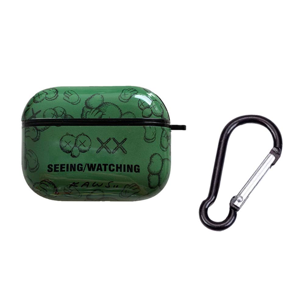 sdrgrrdszgdsrtgh Case for Airpods Pro and Airpods 1/2,Stylish KAWS Design Rubber Protective Wireless Bluetooth Headphone Cover Case for Airpods with Hook(Style 03-Airpods Pro)