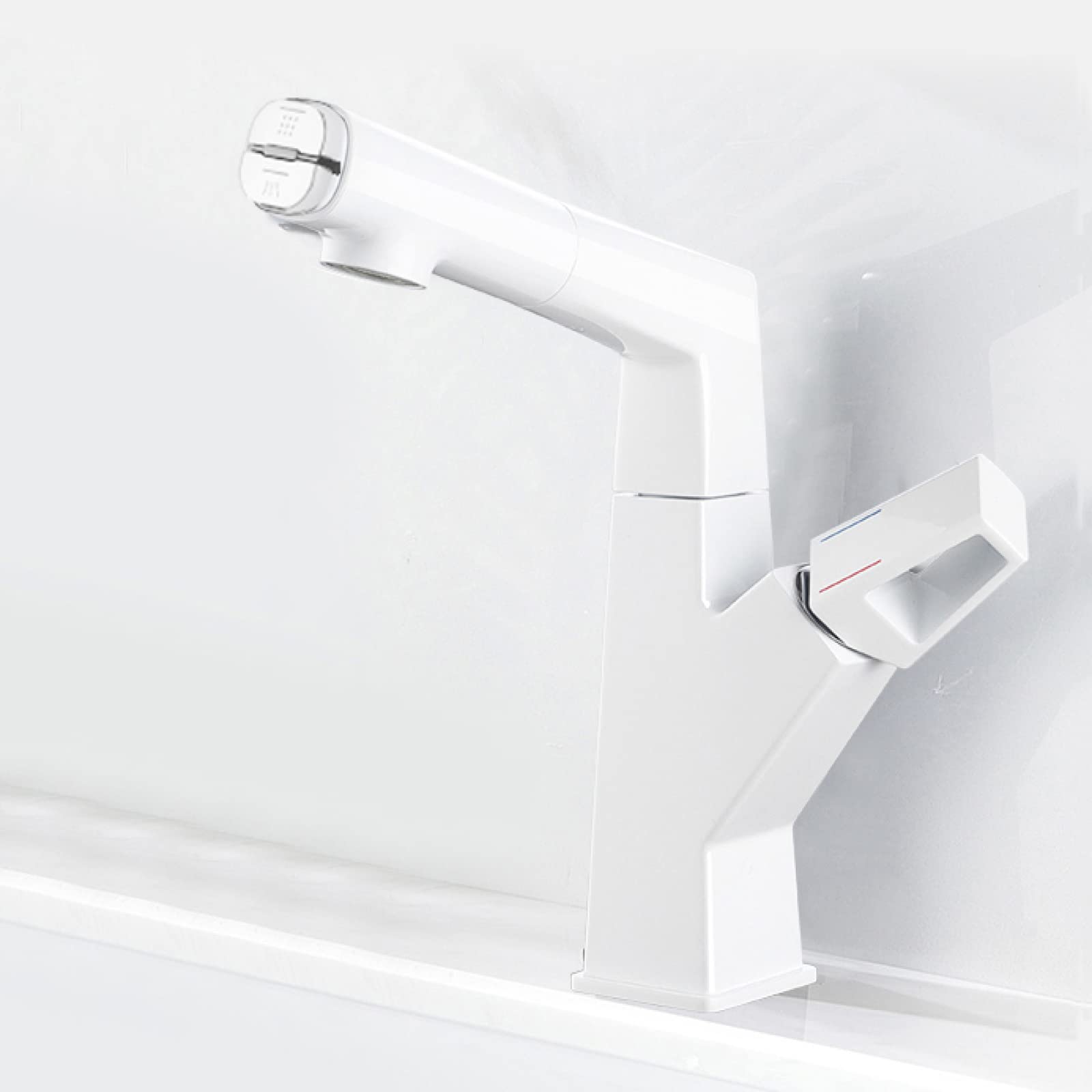 Mitigeur de lavabo double fonction jet aéré et spray robinet pulvérisateur extractible