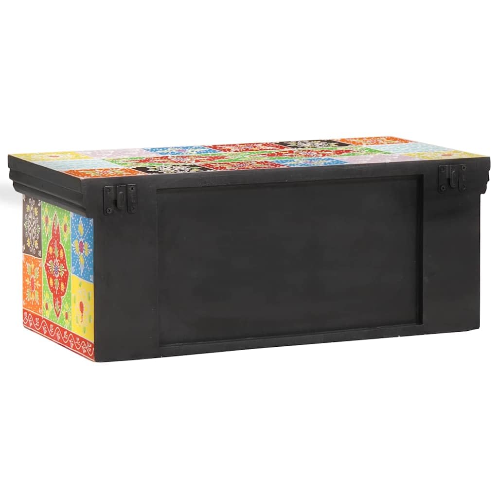 **Mueble de TV de mango de madera maciza montado en la pared, mueble de TV con compartimentos de almacenamiento, rectangular para salón, 60 x 30 x 24 cm, multicolor**
