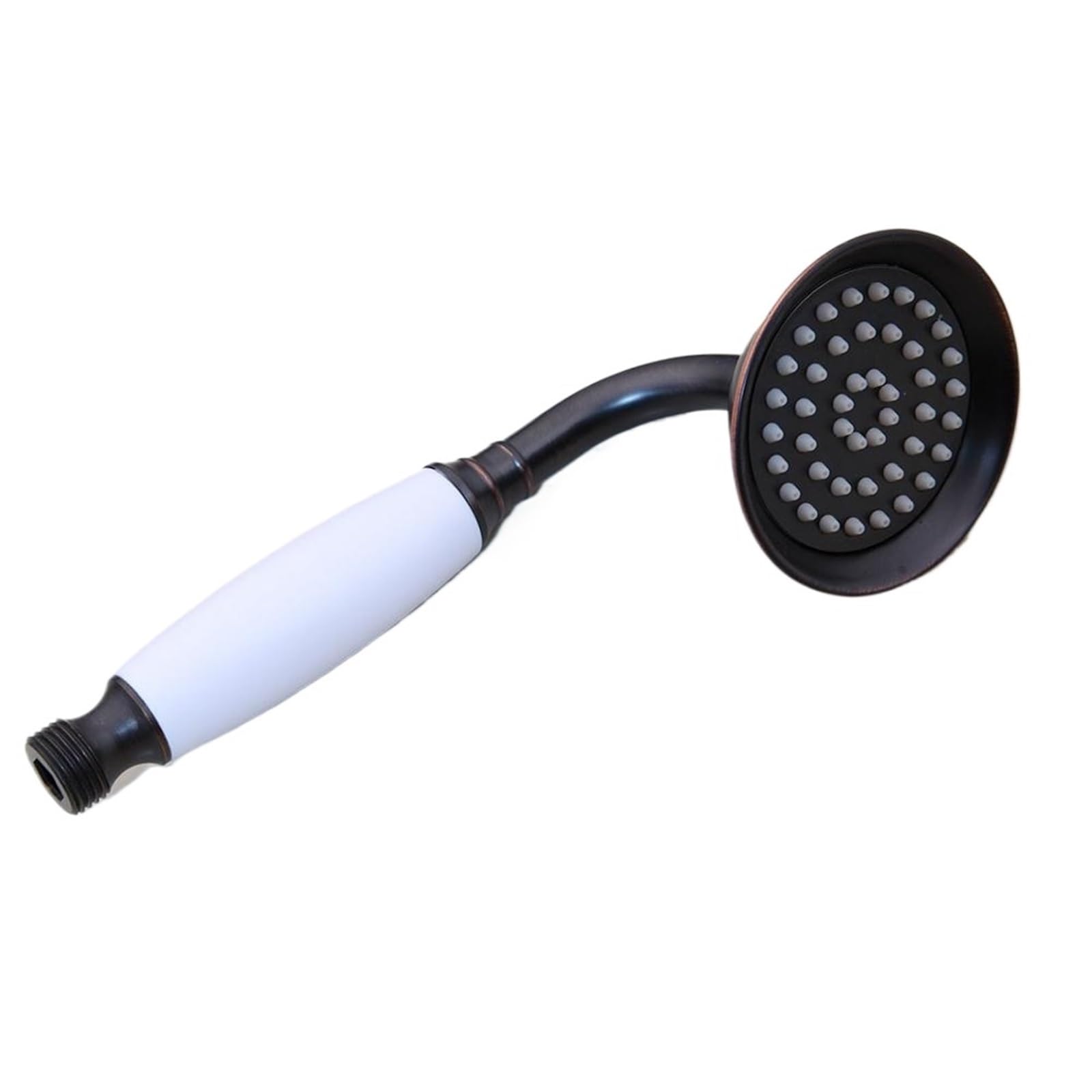 Shower Head Shower Heads Antique Brass Bathroom Hand Held Sprayer Head Black Gold Chrome &Porcelain(Black-White)