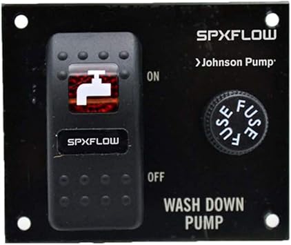 JOHNSON PUMP - SPX FLOW 82024 Wash Down Panel Switch, Black
