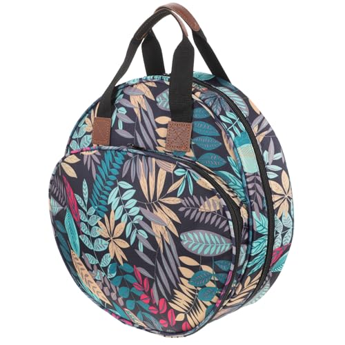 Bolsa de bordado portátil de tela Oxford para tejer en el parque o cafetería 2
