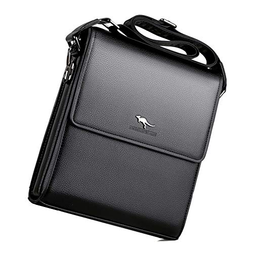 LederleiterUSA Leather Men's Shoulder Bag Retro Men'S Bag Leather Handbag Crossbody Bag Messsenger Bag Personality Briefcase