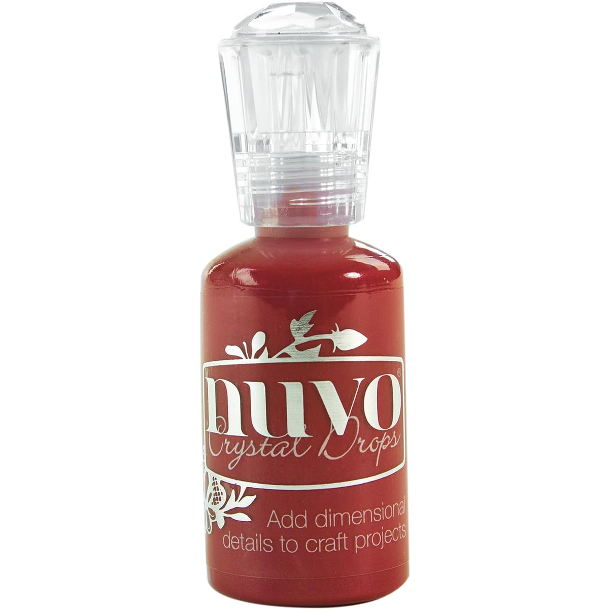 Tonic Studios Nuvo Crystal Drops 1.1 oz. Autumn Red, Acrylic, Multicoloured, 1.15 x 1.15 x 3.4 cm