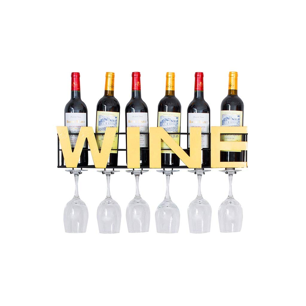 Casier à vin créatif pour habiller le mur du salon avec vos verres