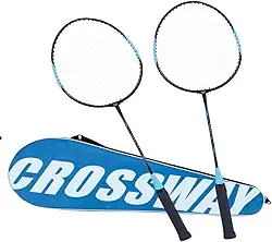 RAQUETE PARA BADMINTON AÇO CARBONO (C/02 UNID)