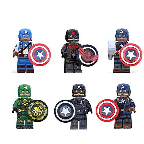 HQSGDMN Minifiguren Adventskalender Sammlung Figur 6-teiliges Set Serie Custom Collectible Minifigur,kompatibel mit Lego…