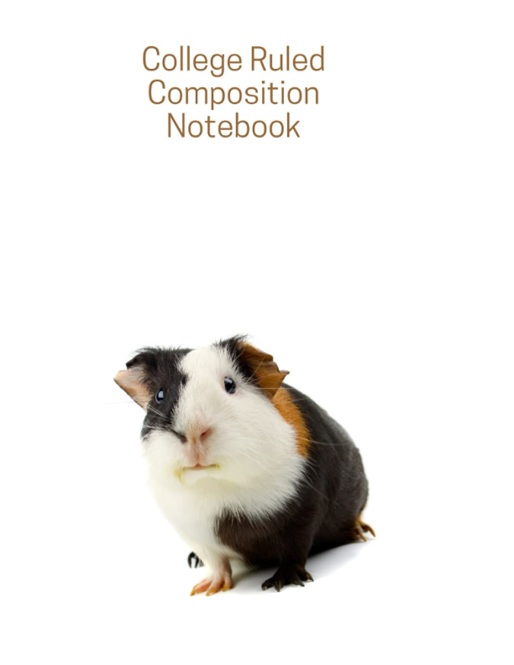 College Ruled Composition Notebook Vintage Floral Cover 8.5 X 11 200 Pages Guinea Pig College Ruled Paper. (Animal Themed Notebooks)