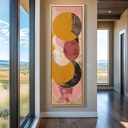 Tableau sur toile abstrait vertical sans cadre pour maison moderne