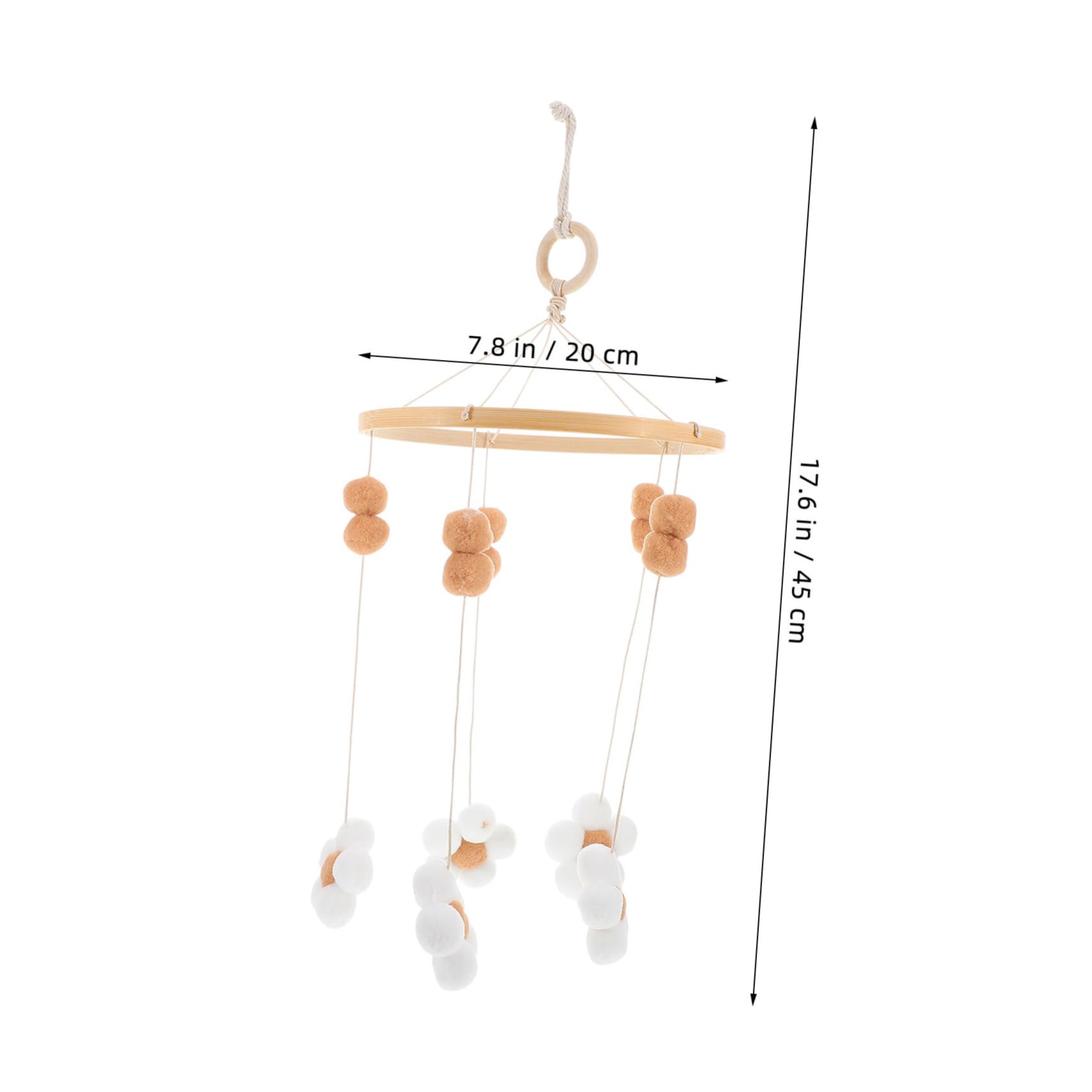 ifundom Crib Bell Floral Mobile for Crib Decorative Mobiles for Nursery Accessories