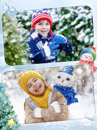 Image of EBOOT 3 Pairs Winter Kids Gloves Warm