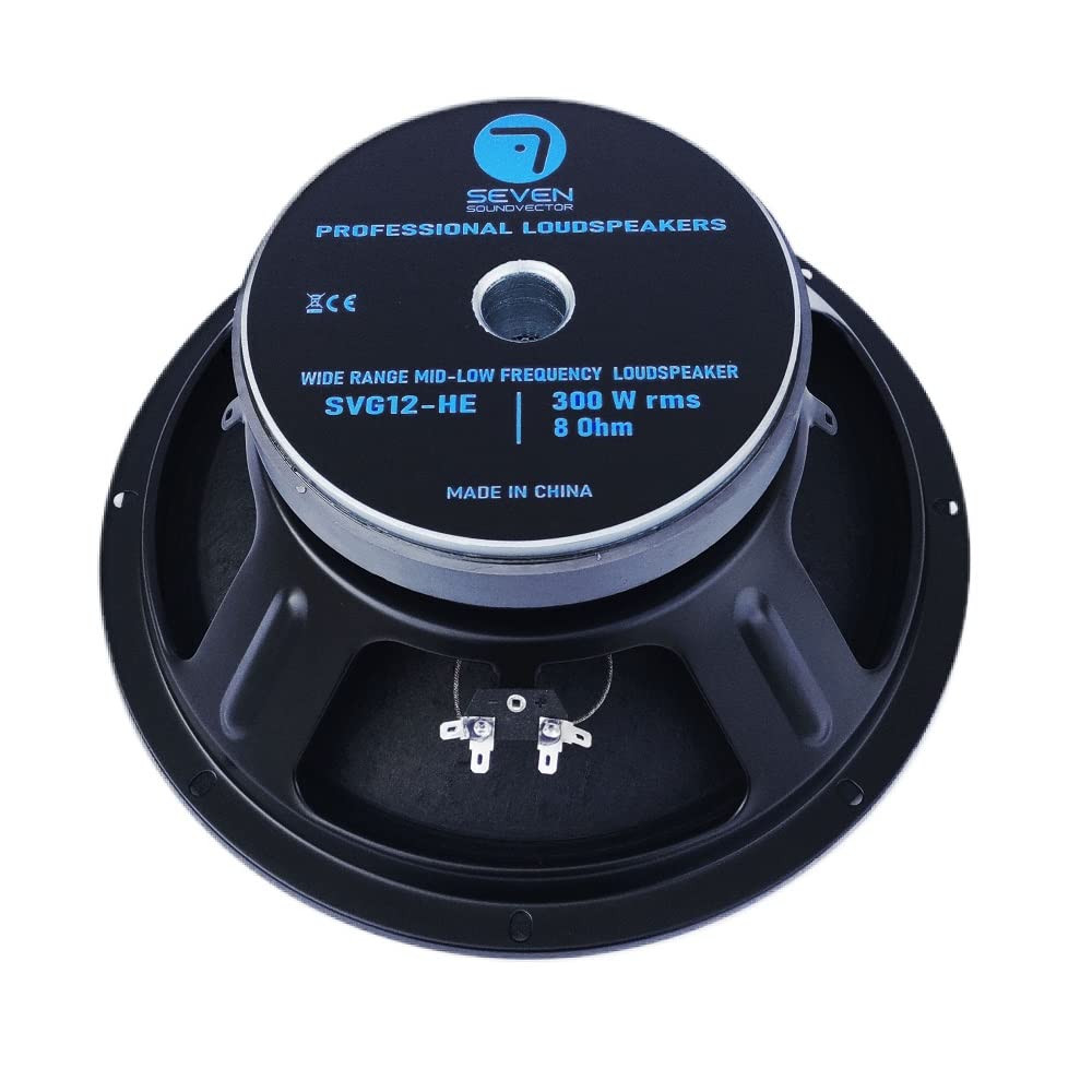 Seven Soundvector SVG15HE/4 Woofer 15 Pulgadas Altavoz Profesional de Grave Medio-Grave 4 Ohm