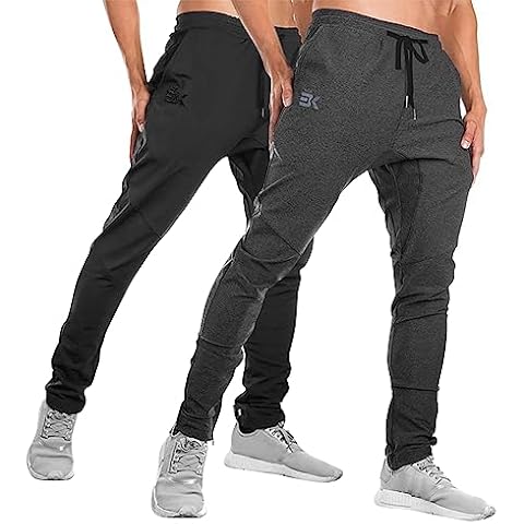 BROKIG 2Pack Slim Fit Gym Joggers Cover
