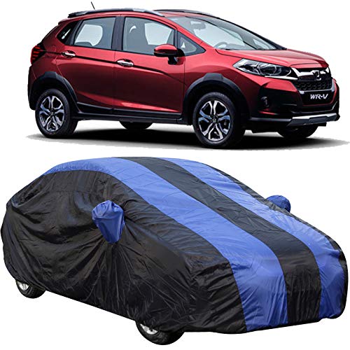 Image of 190 Taffeta Water Resistant Car Body Cover Compatible with Honda WRV with Mirror Pockets (Royal /Navy Blue)