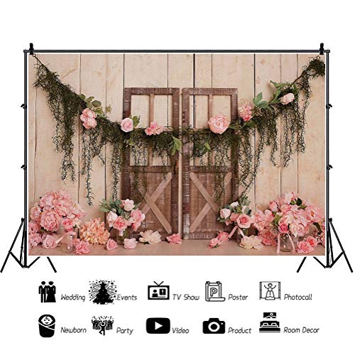 Fondo fotográfico Vinilo 300 x 200 cm Rosa Haoyiyi miniatura 4