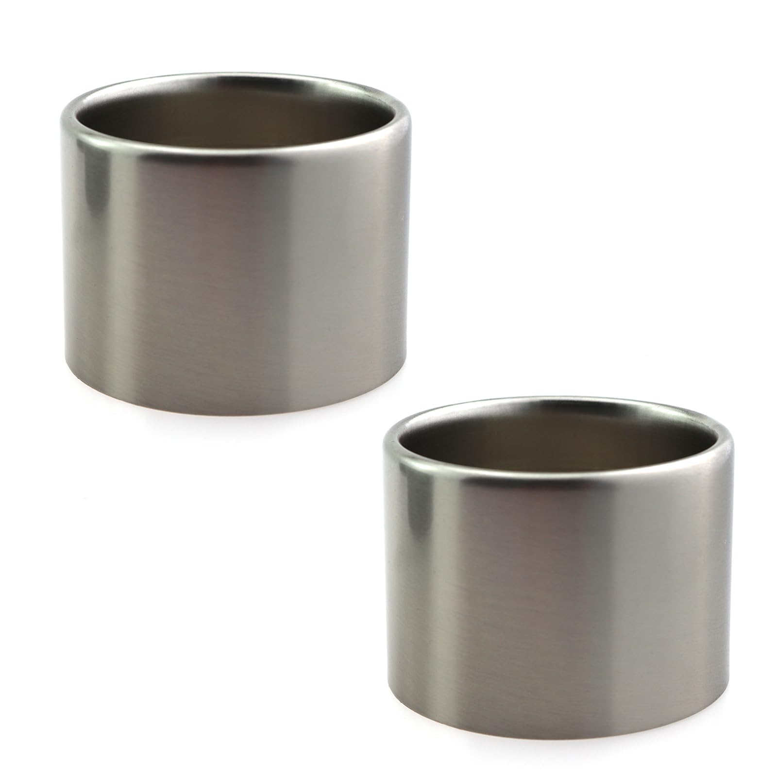 CChiai 2PCS Nickel Colored Socket Sunshade Ring Metal Lampshade Ring Lampshade Ring Screwed Ring with Thread Diameter 1-1/2 Inch for Fixing Lampshade and Masking Teeth Lines