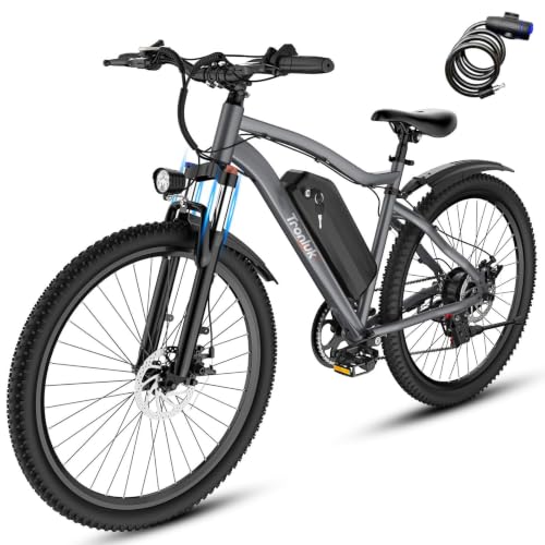 Electric Bike for Adults, 26" Commuter Ebikes with 7-Speed Gears, 25MPH Lightweight E Bike, 720W Peak Motor, 375Wh Removable Battery, 50 Miles Range, Electric Mountain Bicycle for All Terrain