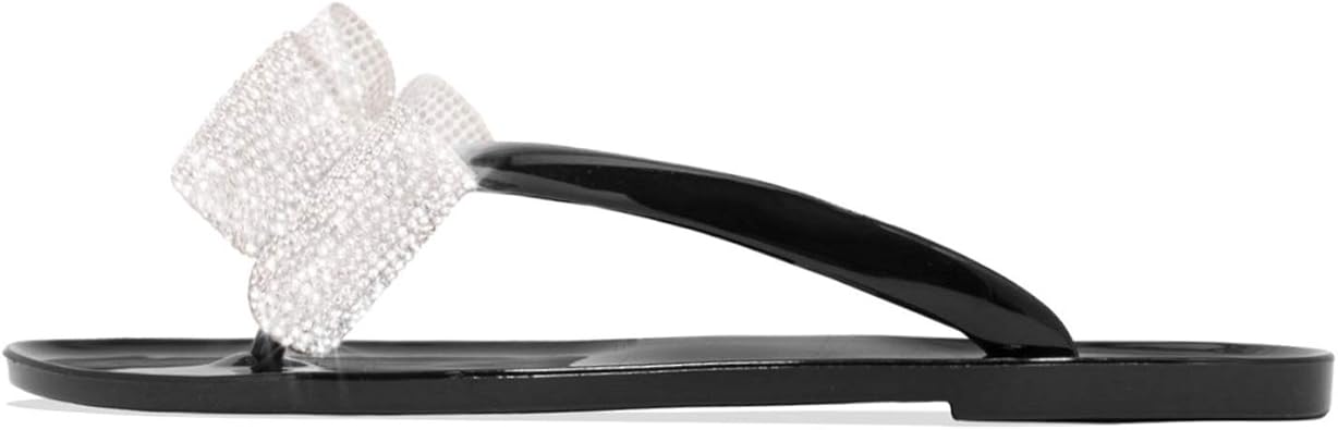 bamboo open toe jelly slide sandal