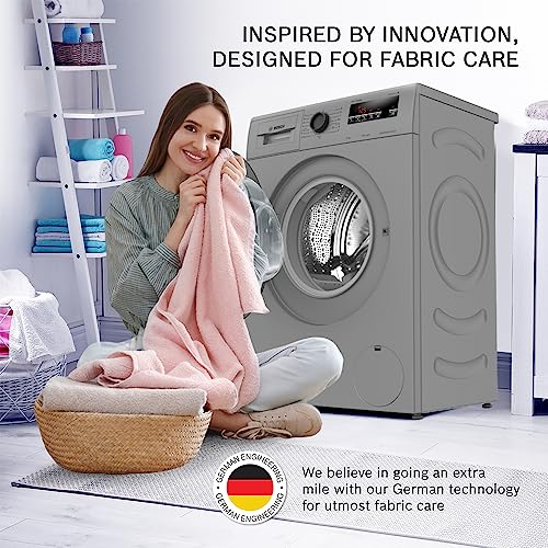 Image of Bosch 6 kg 5 Star Fully-Automatic Front Loading Washing Machine (WLJ2016TIN, Luxe Silver, AI active water plus, In-Built Heater)
