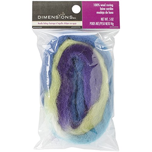 DIMENSIONS Crafts 72-74001 Cool Blended Wool Roving for Needle Felting