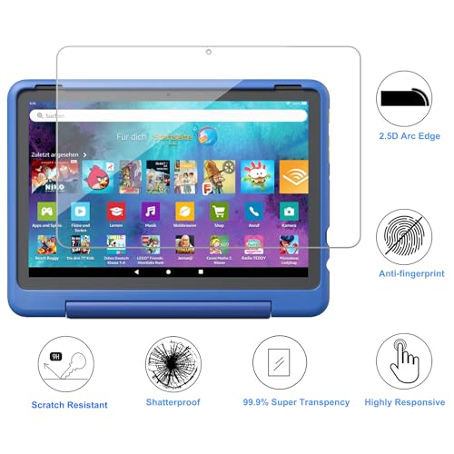 KXOYJAD 2 Pack Screen Protector for 10 Kids 2023/10 Kids Pro, Tempered Glass Film - image 4